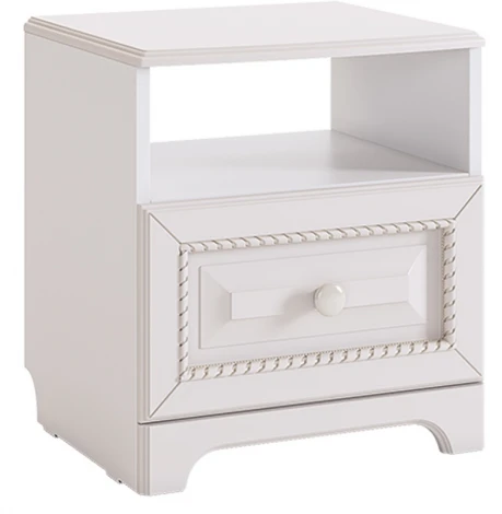 Белла Тумба прикроватная Mebelson (ЛДСП,МДФ,ПВХ/Белый) арт.SMB-14.1651