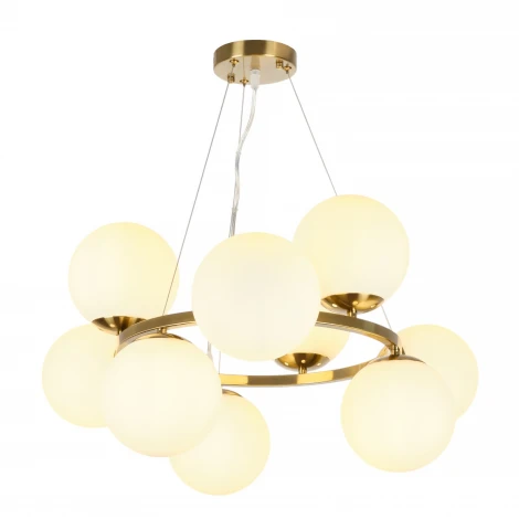 Подвесная люстра MyFar Aerton MR2942-9P (220V, на тросе, шарики)