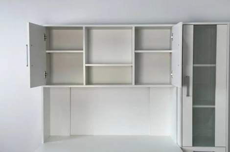 Лайт-2 Надстройка стола компьютерного 1200 Mebelson (ЛДСП/Белый) арт.NKL02S1.2.1477