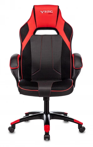 Кресло игровое Zombie VIKING 2 AERO черный/красный текстиль/эко.кожа крестовина пластик