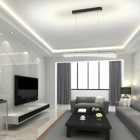 Подвесной светильник Natali Kovaltseva INNOVATION STYLE 83140 с пультом ДУ, моб. приложением 80W, золото, LED (регулировка яркости, 220V, на проводе)