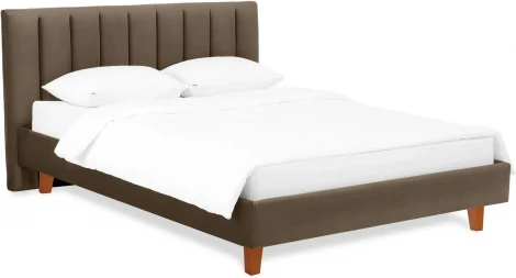 Кровать Queen II Sofia L 1600 ОГОГО (арт.577490), (Ткань/Коричневый)