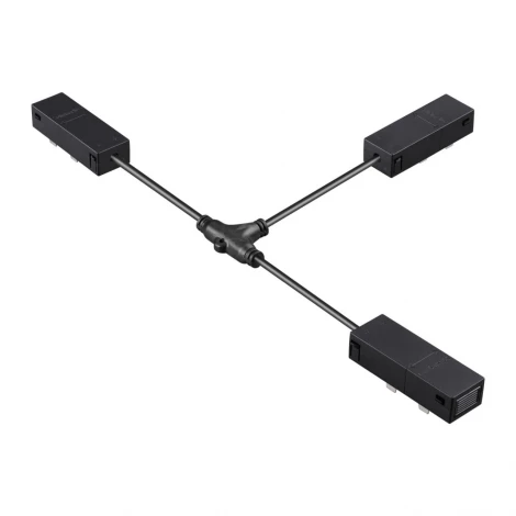 Гибкий токопроводящий соединитель "T" Novotech Vector 135314 черный IP20 90-240V
