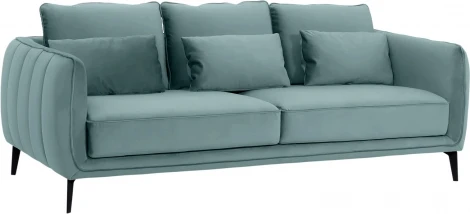Диван Amsterdam трехместный ОГОГО (арт.342356), (Ткань/Бирюзовый)