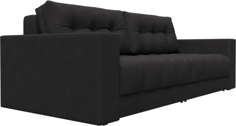 Диван прямой с декором Лига-049 НПБ Лига Диванов (Замша) арт.128410