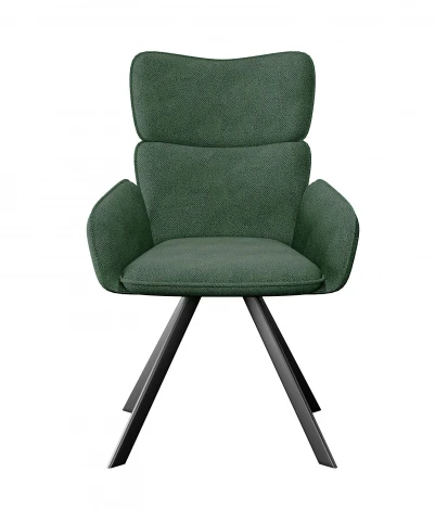Стул DikLine 501 поворотный SB1 зеленый, ножки черные арт.00-00076323