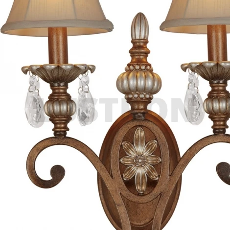 Бра N-Light 707 707-02-51 antique silver + dark brown