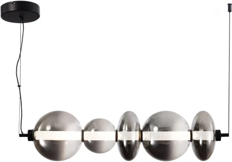Подвесной светильник ST Luce Perlina SL6119.413.40 Черный/Дымчато-Серый LED 1*40W 3000K (220V, на тросе)