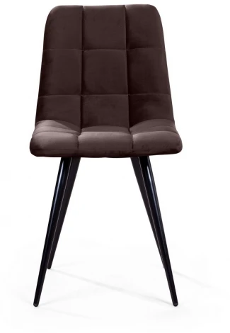 Стул UNO, бархат антрацит 14 / чёрный конус Top Concept UNO 74697