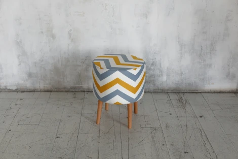 Пуф Dreambag Лекко Скандинавия Желто-Серый 13545