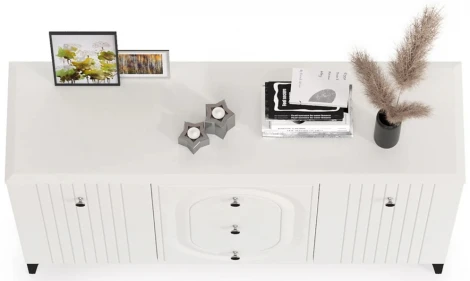 Комод Mobi Вестра 13.309 белый pe шагрень / белая шагрень 457175