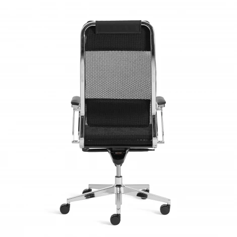 Кресло Nordic/Нордик сетка/кож.зам, черный Tetchair 25661