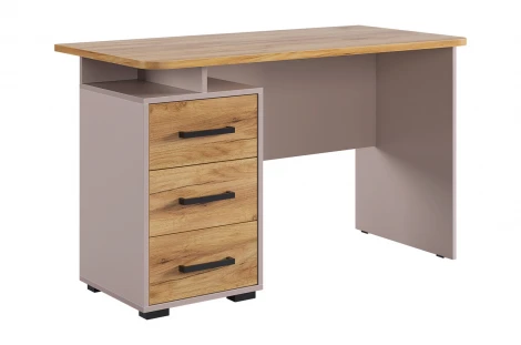 Лайт-2 Стол компьютерный 1200 Mebelson (ЛДСП/Дуб крафт золотой,Бежевый) арт.SKL2.1N02.3369