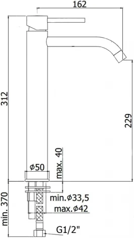 Смеситель Paffoni Light LIG081NO для раковины