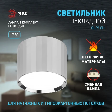 Точечный светильник ЭРА OL39 CH (220V)