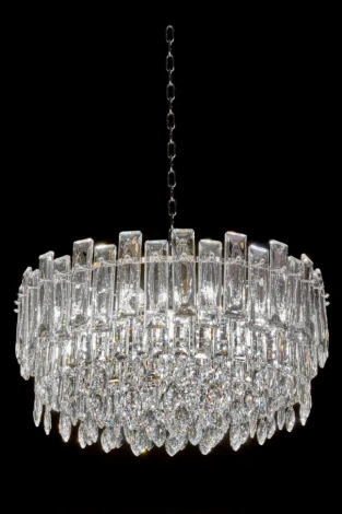Подвесная люстра Fluorite Constancia FL1064-14P (220V, хрусталь, на цепи)