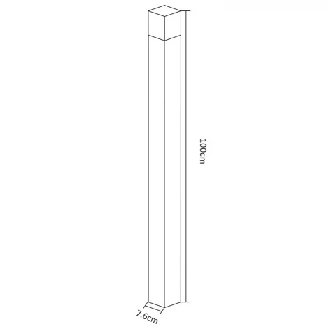 Наземный светильник Arte Lamp Portu A8372PA-1GY