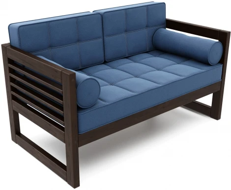 Диван Arsko прямой Сега М венге велюр синий