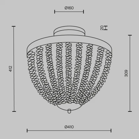 Потолочный люстра на штанге Maytoni Intrigue MOD440CL-03BS
