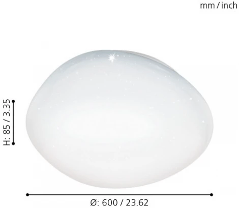 Потолочный светильник круглый Eglo Sileras 97578 (LED, 220V, диммер, пульт управления)