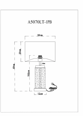 Интерьерная настольная лампа Arte Lamp Baymont A5070LT-1PB