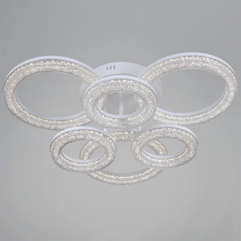 Потолочная люстра светодиодная на штанге с регулировкой цветовой температуры, яркости и ночным режимом Reluce 29290-0.3-3+3 WH