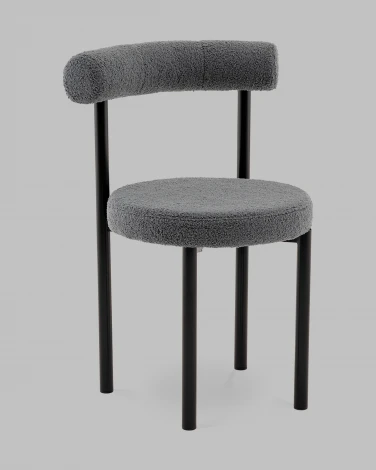 Стул обеденный Флорео букле темно-серый Stool Group арт.УТ000041335