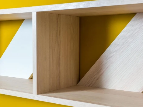 Полка прямая Xeno ОГОГО 331581 (ясень коимбра, белый)