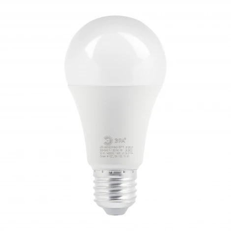 Лампочка светодиодная E27 20W ЭРА LED A65-20W-840-E27 R