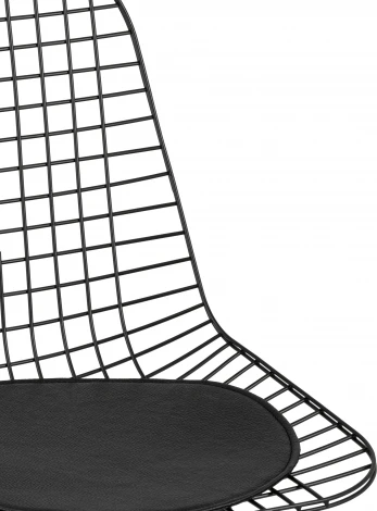 Стул обеденный Eiffel черный с черной подушкой 2 шт Stool Group (арт.УТ000037510)