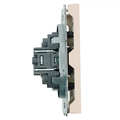 ТВ-розетка (кашемир, soft touch) Stekker Эмили 49901