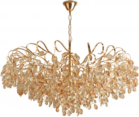 Подвесная люстра Reluce 08280-0.4-10 FG (220V, хрусталь, на цепи)