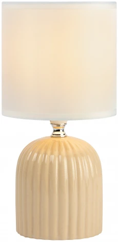 Настольная лампа Rivoli May 7548-502 1 х Е14 40 Вт керамика бежевая с абажуром