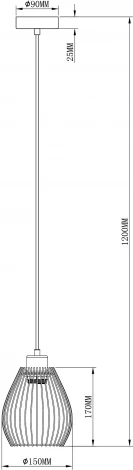 Подвесной светильник Moderli Diego V2790-1P
