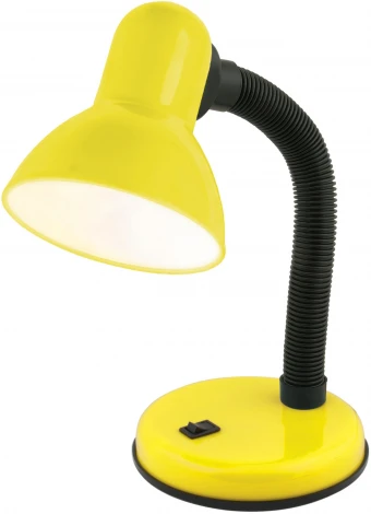 Интерьерная настольная лампа для школьника Uniel TLI-224 Light Yellow. E27 (220V, выключатель)