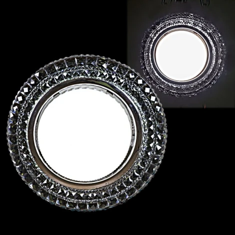 Встраиваемый точечный светильник Reluce 53201-9.0-001LF GX53+LED4W GY (220V, круглые)