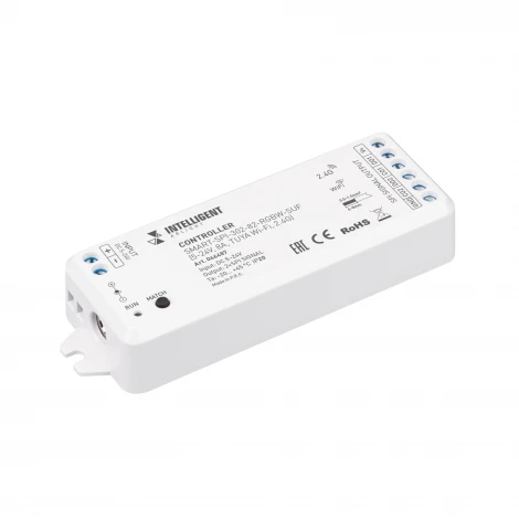 INTELLIGENT ARLIGHT Контроллер SMART-SPI-302-82-RGBW-SUF (5-24V, 8A, TUYA Wi-Fi, 2.4G) (IARL, IP20 Пластик, 5 лет) 046487