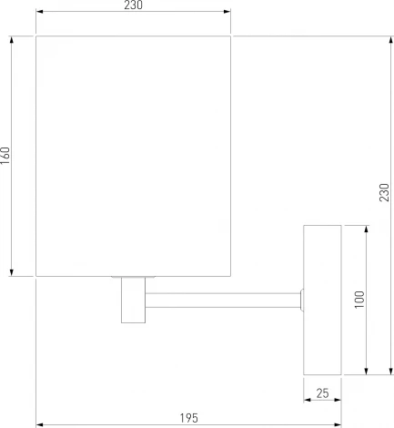 Бра Eurosvet Brume 60174/1 латунь (220V)