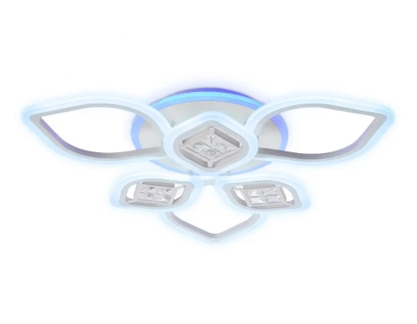 Потолочная люстра Ambrella Acrylica Ice FA282 (регулировка яркости, LED, 220V, пульт управления, управление смартфоном, умный дом - PC.Lamper, цветы)
