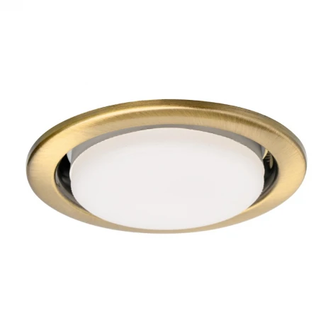 Встраиваемый светильник под лампу GX53 античное золото Lumin'arte LDL-GX53/01MG