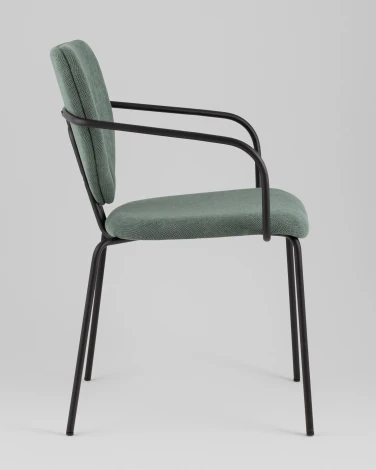 Стул обеденный Masey с подлокотниками зеленый Stool Group арт.УТ000039587