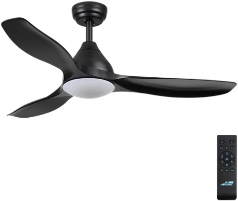 Люстра на штанге-вентилятор Sonex Storm 7701/24L черный LED 24Вт 3000-6000K D1220 пульт ДУ VIVA (вертолет)