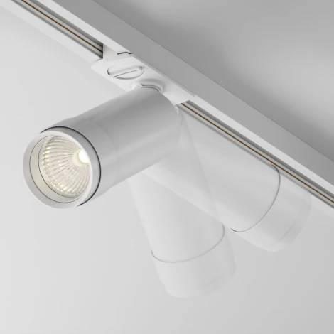 Трековый светильник Focus Led Zoom Unity 3000K 12Вт 15° (однофазный) Maytoni Technical TR021-1-12B3K-Z-W (220V, круглые)