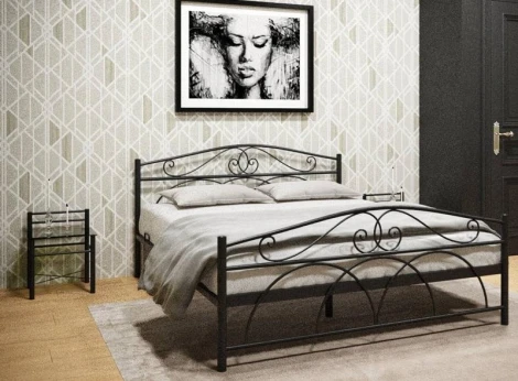 Кровать Woodville Морика 180х200 черная