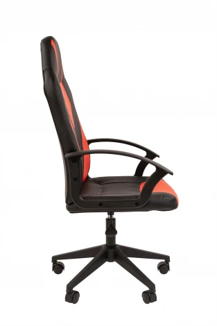 Кресло Стандарт СТ-17 Гейм Россия экопремиум черн/красный