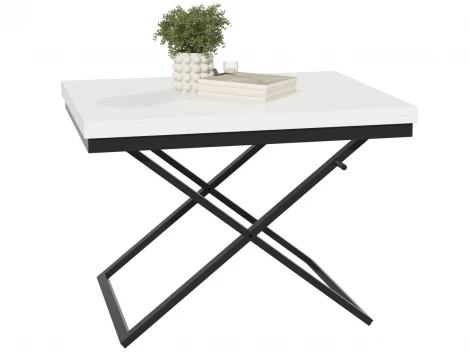 Стол трансформер 1, черный/белый ГЗМИ Орфей 102147
