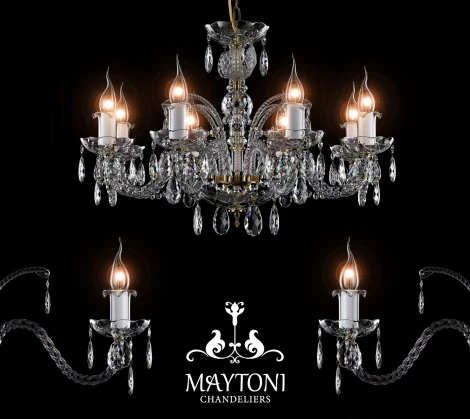 Подвесная люстра Maytoni Monogram 3 DIA907-PL-08-G
