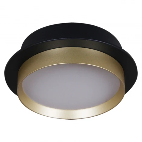 Точечный светильник Reluce 53005-9.0-001RLD GX53 BK+GD