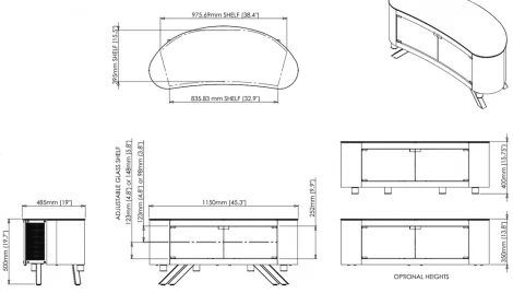 Тумба под ТВ AVF Bay FS1150BAYB