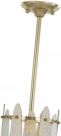 Подвесная люстра хрустальная на штанге Arte Milano Sorrento-4309 374309/1/350/190 GD (220V)